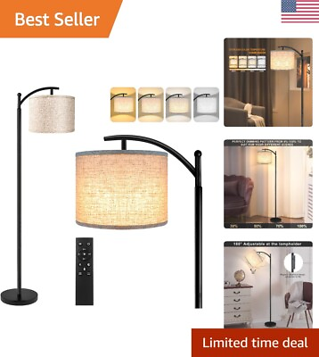 #ad #ad Modern Stylish Remote Controlled Floor Lamp 4 Color Temperature Black $91.19