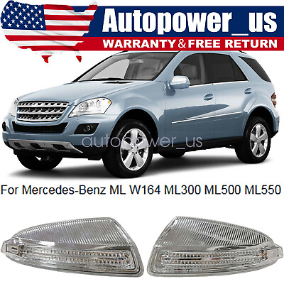#ad Pair Door Mirror Turn Signal Light For Mercedes Benz W164 ML350 ML450 ML500 $22.45