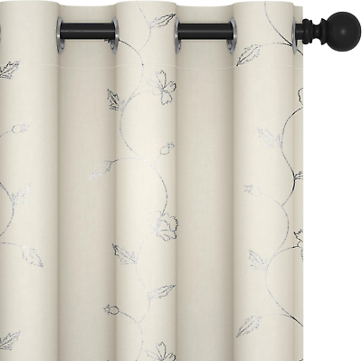 #ad Blackout Curtains Curtains 45 Inch Length Beige Room Darkening Curtains 42 X $52.88