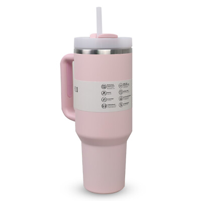 #ad Stαnley Stainless Steel H2.0 Flowstate Quencher Tumbler 40 oz Pink $35.24