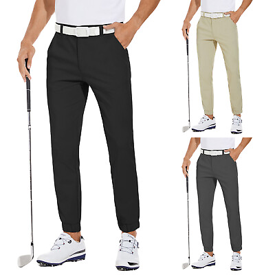 #ad Men#x27;s Stretch Golf Joggers Pants Waterproof Hiking 5 Pockets Casual Trousers $24.99