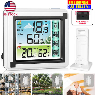 #ad Wireless Weather Station Humidity Indoor Outdoor Digital Thermometer Hygrometer $16.85