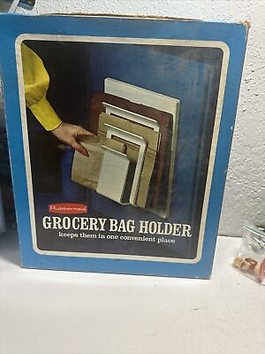 #ad Rubbermaid Grocery Bag Gift Bag Vintage Holder 1968 $29.99