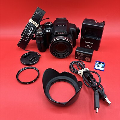 #ad Panasonic LUMIX DMC FZ40 14.0MP 24xOptical Digital Camera Battery Charger SD =Ø%Ý $74.95