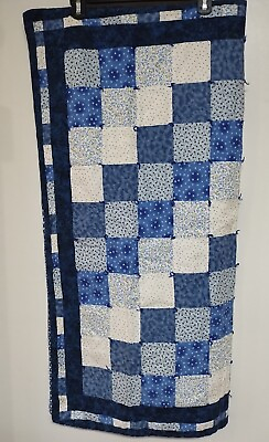 #ad quilts hand made vintage Square 38in By 38in Blue $45.00