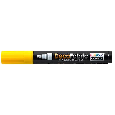 #ad Uchida DecoFabric Opaque Paint Marker Chisel Tip Yellow $9.52