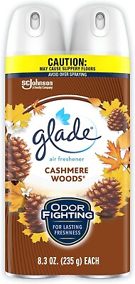 #ad Glade Air Freshener Odor Fighting Room Spray Cashmere Woods 8.3 oz 2 Count $6.79