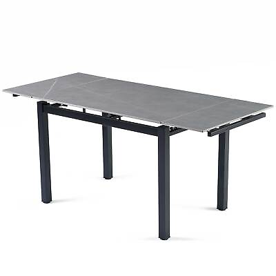 #ad Expandable Dining Table Modern Kitchen Table Breakfast Ceramic Table Table $335.34