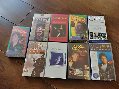 #ad Cliff richard vhs videos x 9 see description great condition GBP 16.49