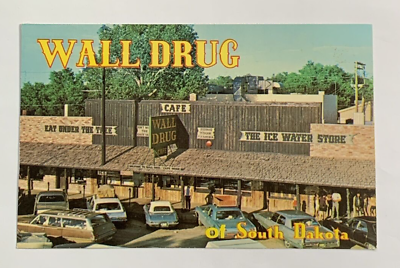 #ad Wall South Dakota Postcard The Wall Drug Store $3.24
