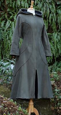 #ad Goth Long Coat Witchy Clothes Size S Elven Cosplay Unique Jacket Witchy Coat $450.00