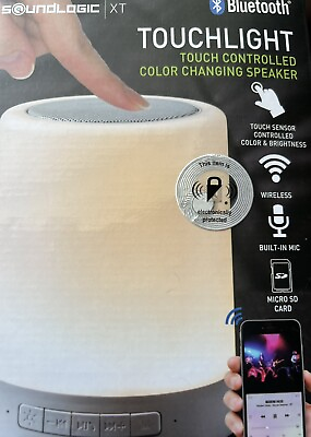 #ad Wireless Touch Light Bluetooth Speaker Color Changing Desk Lamp Room $22.57