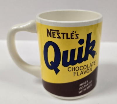 #ad Vintage Nestle Quik Coffee Mug Cup Restaurant Style Made In USA $11.00