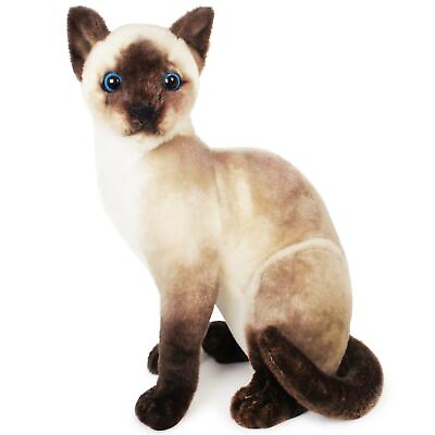 #ad Stefan the Siamese Cat 14 Inch Stuffed Animal Plush By Tiger Tale Toys $18.99