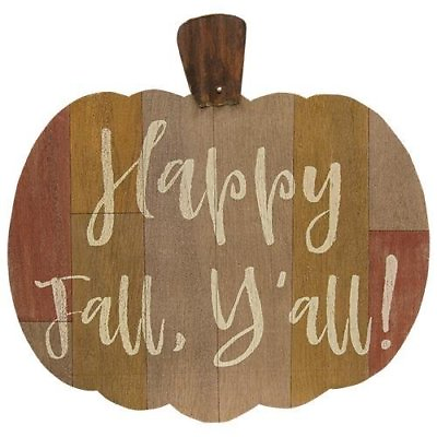 #ad Wood Pumpkin Sign Fall Harvest Thanksgiving Hanging Wall Decoration Home Decor $13.99