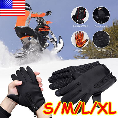 #ad Unisex Winter Warm Gloves Windproof Waterproof Touch Screen Thermal Mittens S XL $6.89