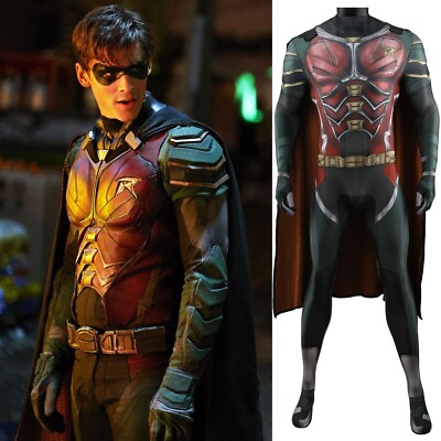#ad Titans Nightwing Robin Costume Cosplay Jumpsuit Ver.2 $75.90