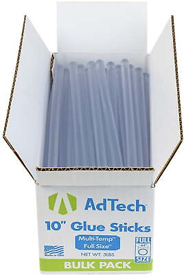 #ad 10quot; 5lb Box of Full Size Multi temp Hot Glue Sticks $20.76