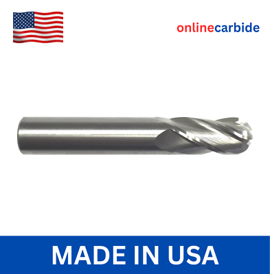 #ad 5 8quot; 4 FLUTE BALL NOSE CARBIDE END MILL $54.95