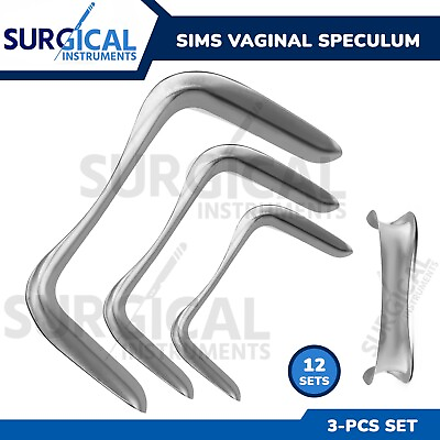 #ad 12 Set of SIMS Vaginal Speculum OB Gynecology Surgical Instruments German Grade $79.99