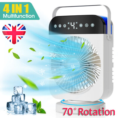 #ad Mini Air Conditioner Humidifier Cooler USB Fan Rechargeable Purifier Cooling Fan $23.95