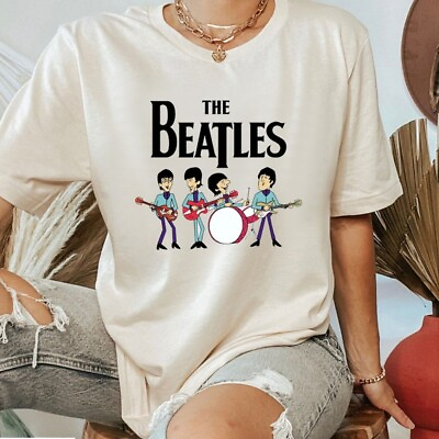 #ad The Beatles Cartoon Cute Graphic Tee Shirt Gift For Men Women All Size S 3XL $15.99