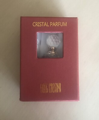 #ad OLEG CASSINI Sparkling Crystal Perfume Bottle ROSE 2 Laser Engraved Signature $21.00