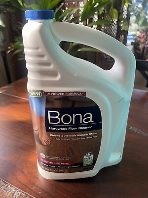 #ad Bona Hardwood Floor Cleaner Ready to Use Refill Safe for Wood 128 fl. oz. $20.90