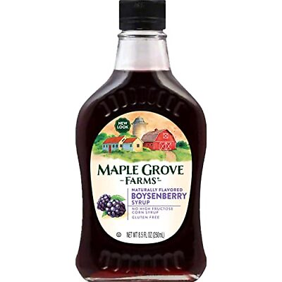 #ad Maple Grove Farms Boysenberry Syrup 8.5 Ounce $13.81