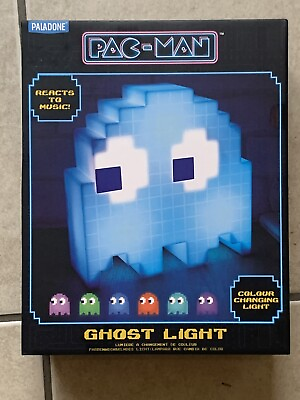 #ad Paladone Pac Man Ghost Light Color Changing Light Reacts to Music SEALED BOX $25.00