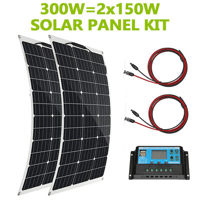 #ad #ad 300W Flexible Solar Panel Outdoor IP68 Hi Efficiency Roof Solar Modul US SUPPLY $239.99