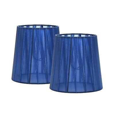 #ad KORA Clip on Small Lamp Shades for Table Chandelier Wall LampSet of 2Small ... $27.61