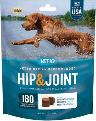 #ad VetIQ Maximum Strength Hip amp; Joint Chews Supplement for Dogs 180 ct $23.00
