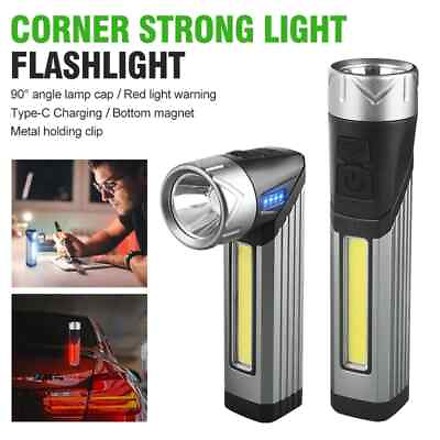 #ad Rechargeable LED Flashlight Work Light Super Bright Torch Lamp Magnetic 7 Modes $31.99