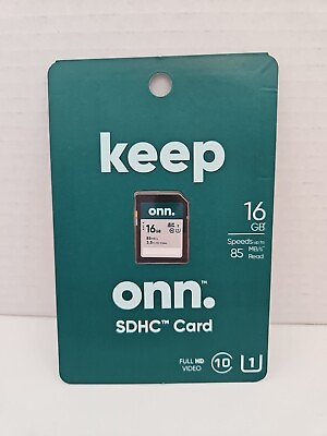 #ad onn. SDHC Card 16GB Class 10 Memory Card NEW $9.99