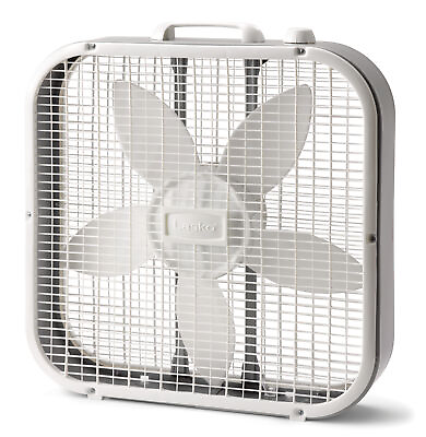#ad Lasko 22.5quot; Classic Box Fan with Weather Resistant Motor and 3 Speeds White $23.87