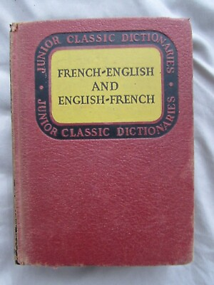 #ad Junior Classic French Dictionary Follett Publishing 1939 France English $10.46