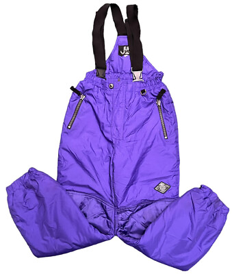 #ad Jupa Sports VTG Snow Ski Bibs YOUTH Size 12 Insulated Winter Overalls $24.95