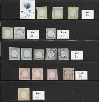 #ad WC1 7714. ITALY ANTIQUE STATES:NAPLES PROVINCES. 1861 stamps. Used $149.99