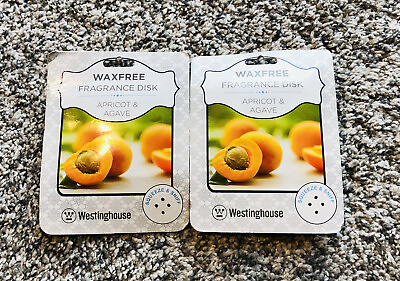 #ad 2 Westinghouse Wax Free Fragrance Disk APRICOT amp; AGAVE Scent $9.99