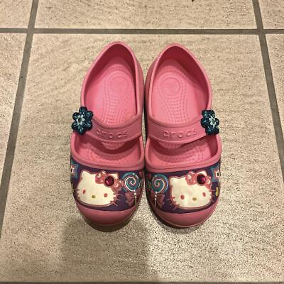 #ad crocs kids kitty sandals pink 18cm $50.77