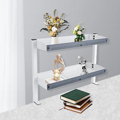 #ad Desk Organizer Shelf Clamp on Desk Storage Shelves Desktop or Under Desk $38.90