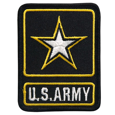 #ad US Army Star Logo EMBROIDERED IRON ON MILITARY PATCH $7.95