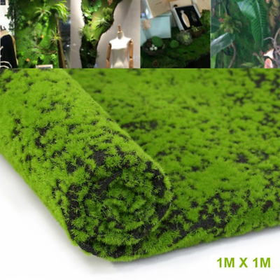 #ad Artificial Moss Grass Turf Wall Green Plants Lawn Garden Landscape Decor Modern $27.92