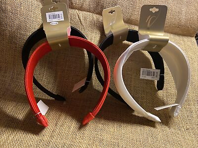 #ad Collection Eighteen Headbands Lot of 4 Wide band Classic Design Assorted Colors $7.00