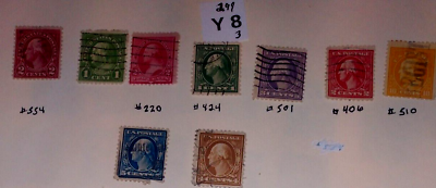 #ad 19th CENTURY US STAMPS LOT # Y 8 $2.99