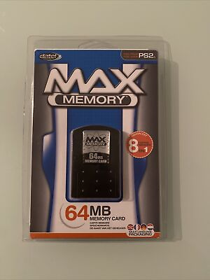 #ad Memory Card New PLAYSTATION 2 ps2 Two Slim 64mb datel C Max $16.61