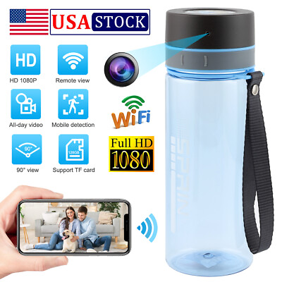 #ad 1080P WiFi Hidden Sport Water Bottle Camera Security Video Recorder Cup HD Cam $38.55