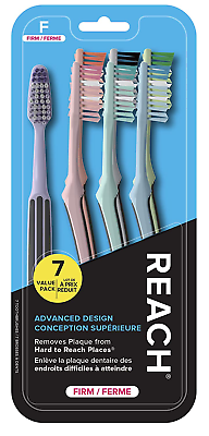 #ad Advanced Design Toothbrush Firm Bristles 7 Count Value Pack High Quality Long $16.68