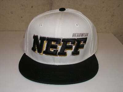 #ad NEFF Headwear Offsides White Black Snapback Cap $12.99
